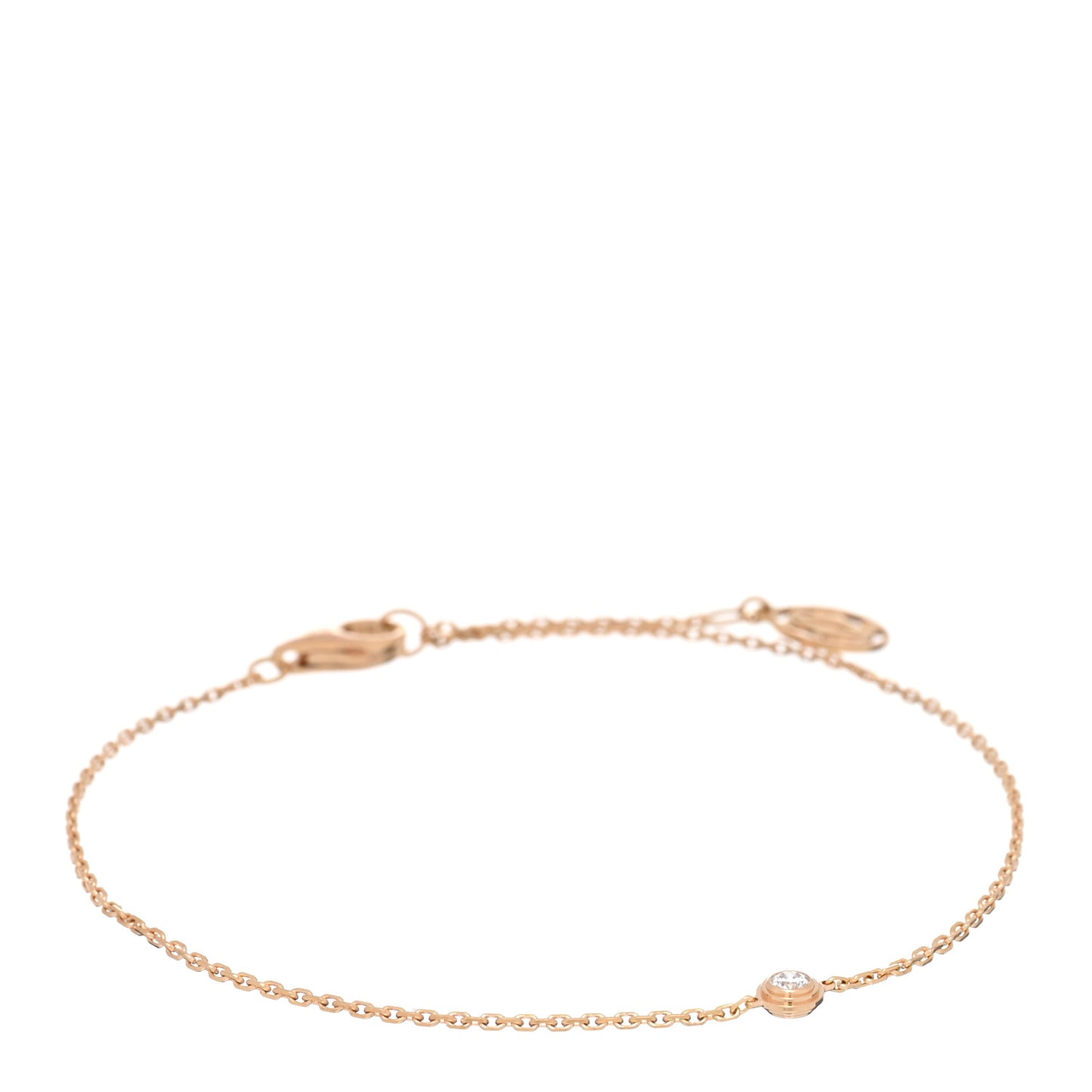 18K Pink Gold Diamond XS D'Amour Bracelet