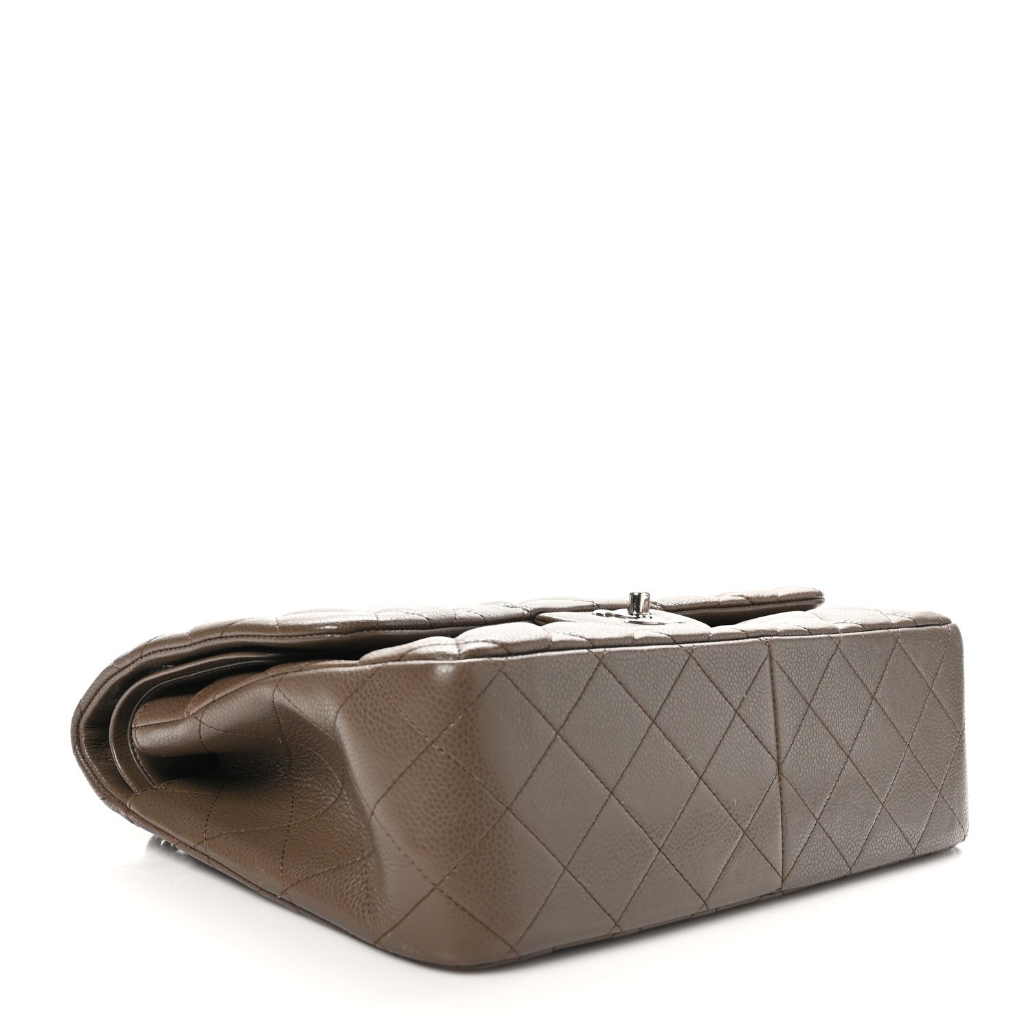 Chanel Caviar Quilted Jumbo Double Flap Brown 4 of 10