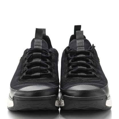 Chanel Velvet Calfskin Mixed Fibers CC Sneakers 39 Black 2 of 9