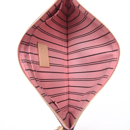 Louis Vuitton Monogram Neverfull MM GM Pochette Sugar Pink 5 of 7