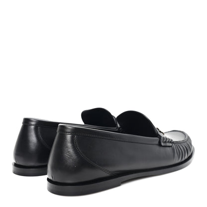Saint Laurent Calfskin Mens Laurent Penny Loafers 45 Black 4 of 10