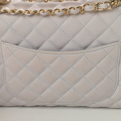 Chanel Caviar Quilted Small Coco Handle Flap Light Grey 12 of 12