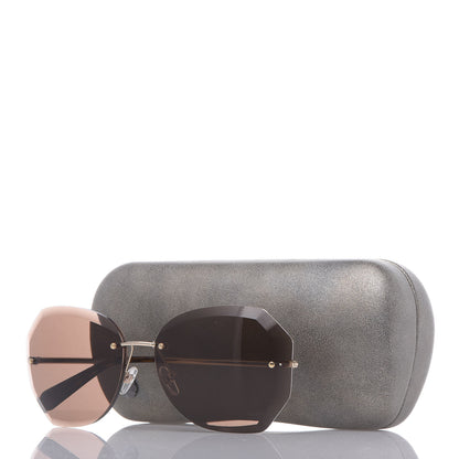 Chanel Metal Spring Round Sunglasses 4220 Gold Brown 7 of 7
