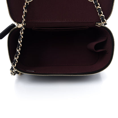 Chanel Lambskin Quilted Small Vanity Case With Chain Black 5 of 11
