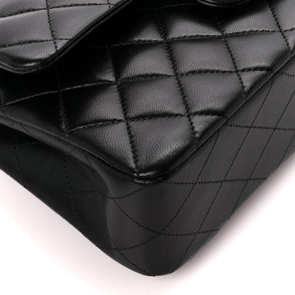 Chanel Lambskin Quilted Small Double Flap Black 10 of 12