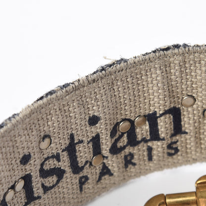 Christian Dior Oblique Studded Shoulder Strap Blue 6 of 6