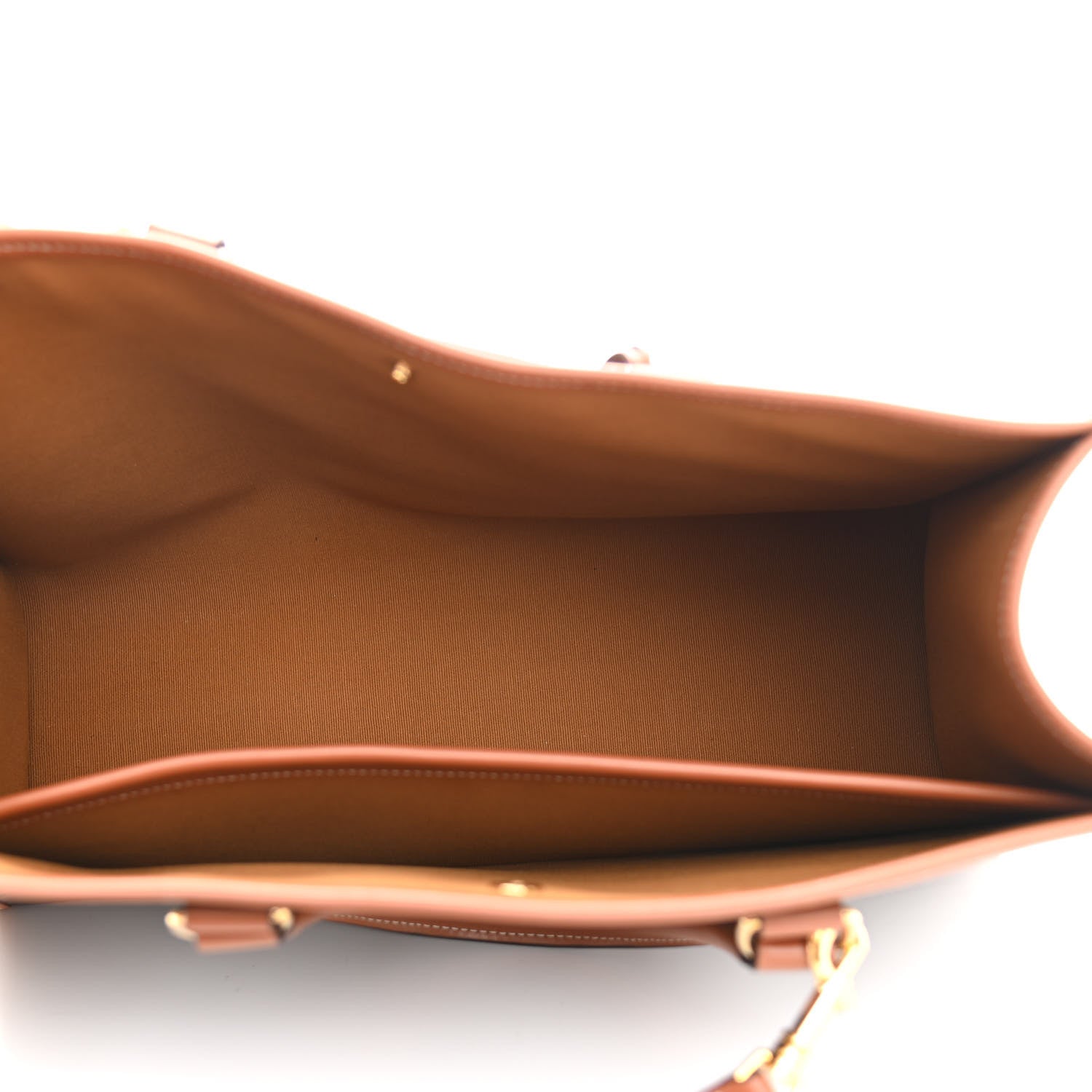 Celine Triomphe Canvas Calfskin Mini Horizontal Cabas Tan 5 of 12