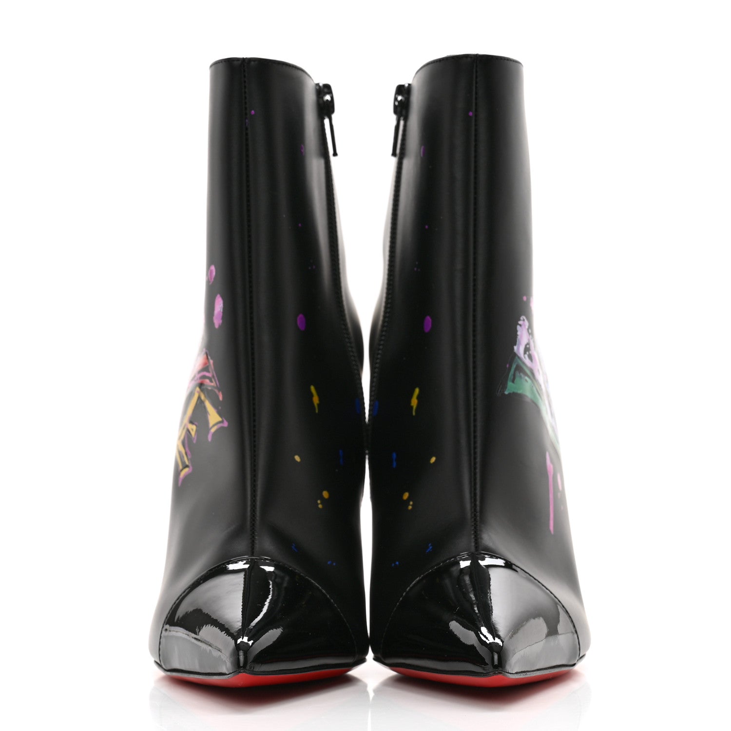 Christian Louboutin Calfskin In Love 100 Booties 38 Black 2 of 7
