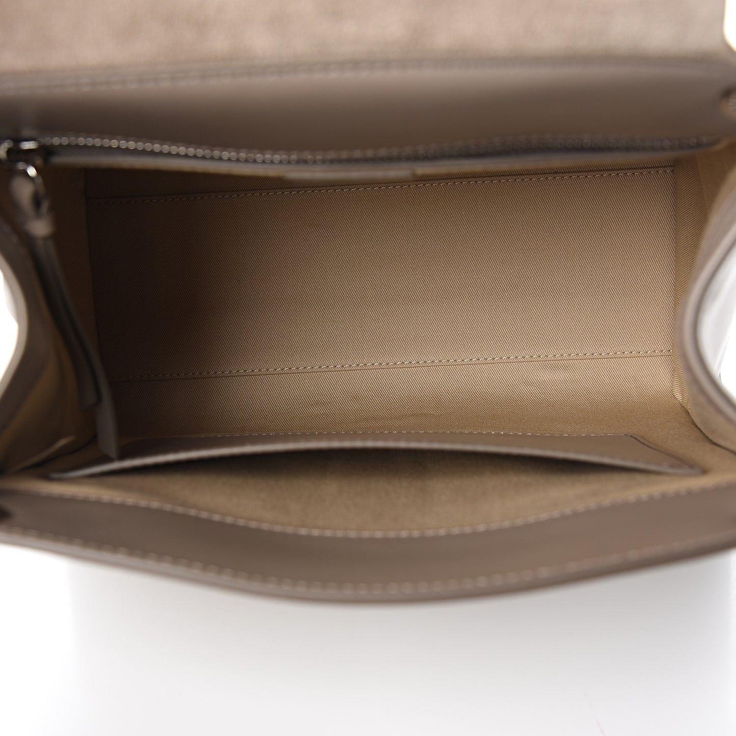Shiny Calfskin Medium Annie Shoulder Bag Motty Grey