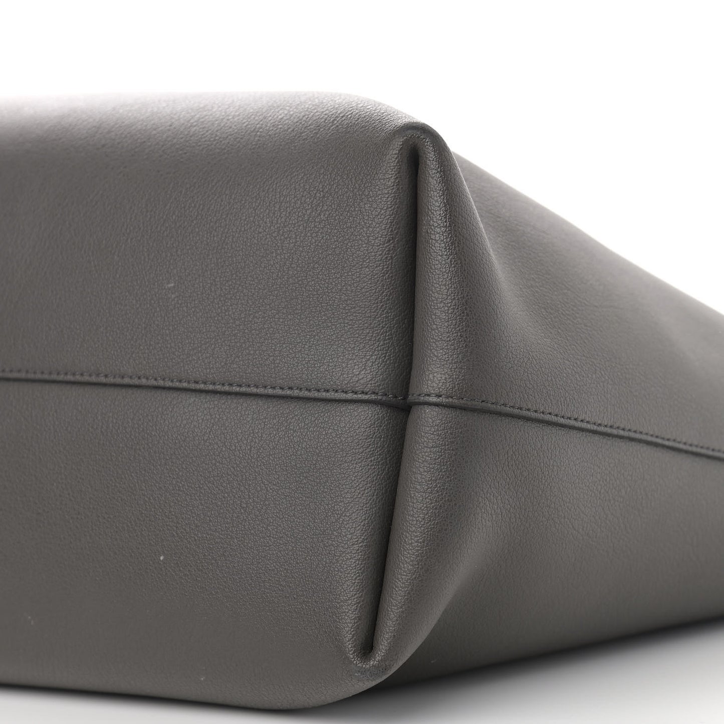 Calfskin Large Shopping Tote Asphalt