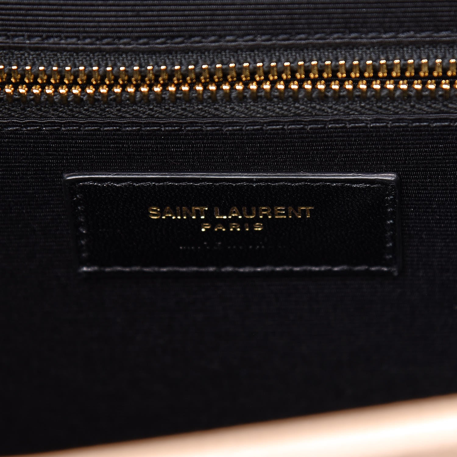 Saint Laurent Grain De Poudre Matelasse Chevron Large Monogram Satchel Dark Beige 7 of 10
