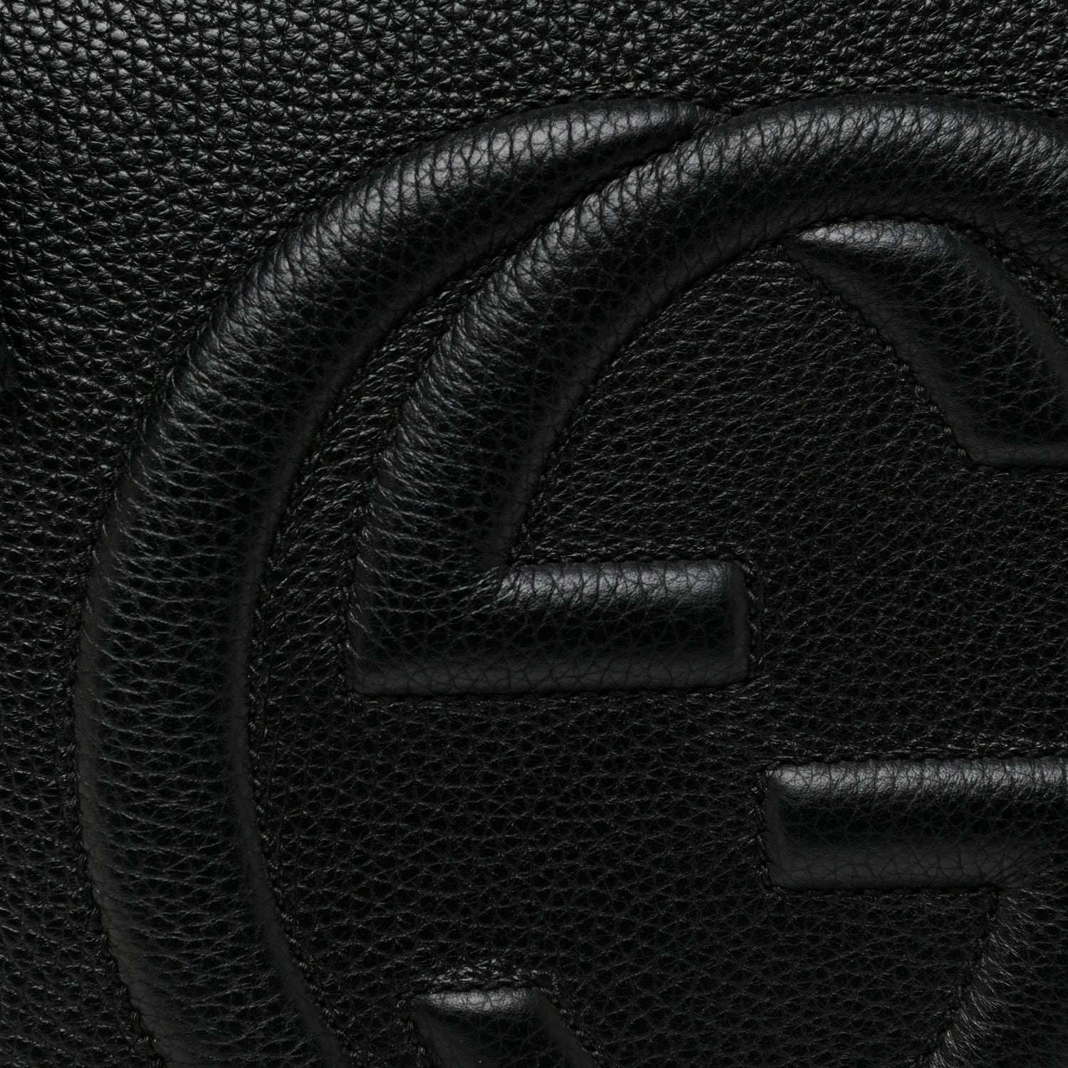 Gucci Pebbled Calfskin Large Soho Hobo Black 7 of 14