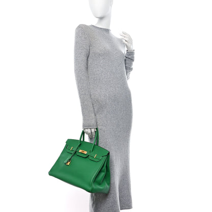 Hermes Epsom Birkin 35 Bambou 3 of 17