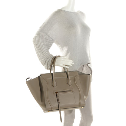 Celine Supple Calfskin Medium Phantom Luggage Medium Grey 2 of 7