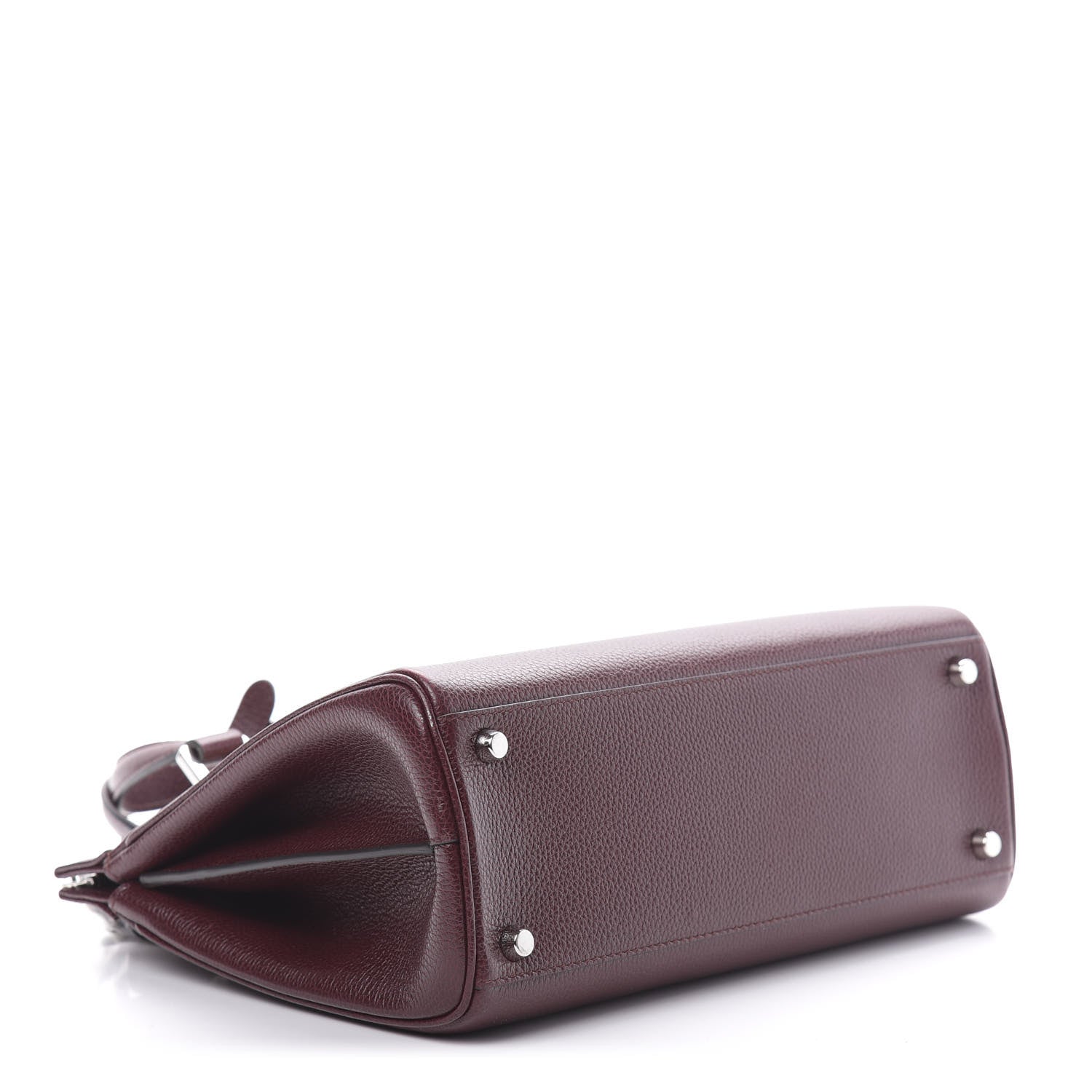 Gucci Grainy Calfskin Small Zumi Top Handle Bag Vintage Bordeaux 4 of 16