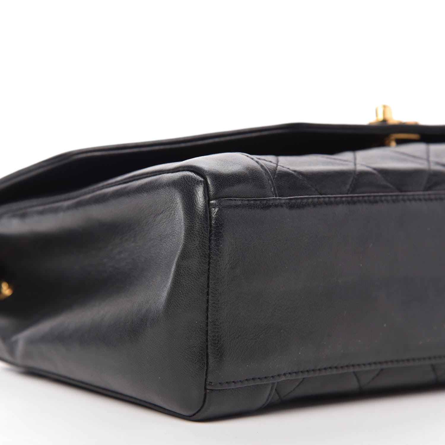 Chanel Lambskin Quilted Medium Single Flap Black 6 of 10