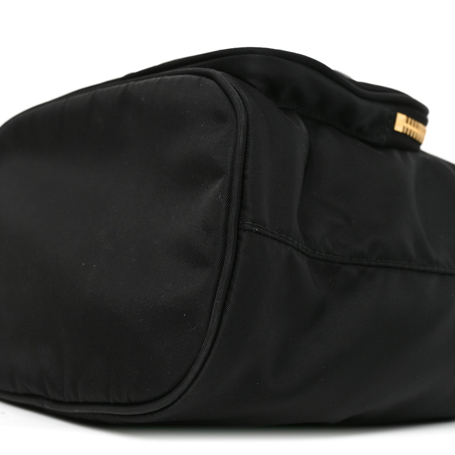 Saffiano Tessuto Nylon Mini Bucket Crossbody Bag Black