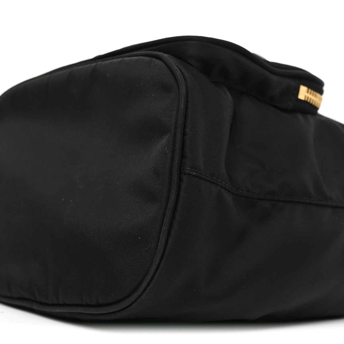 Prada Saffiano Tessuto Nylon Mini Bucket Crossbody Bag Black 8 of 8