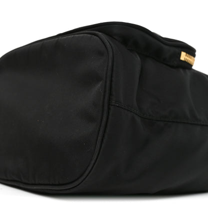 Prada Saffiano Tessuto Nylon Mini Bucket Crossbody Bag Black 8 of 8