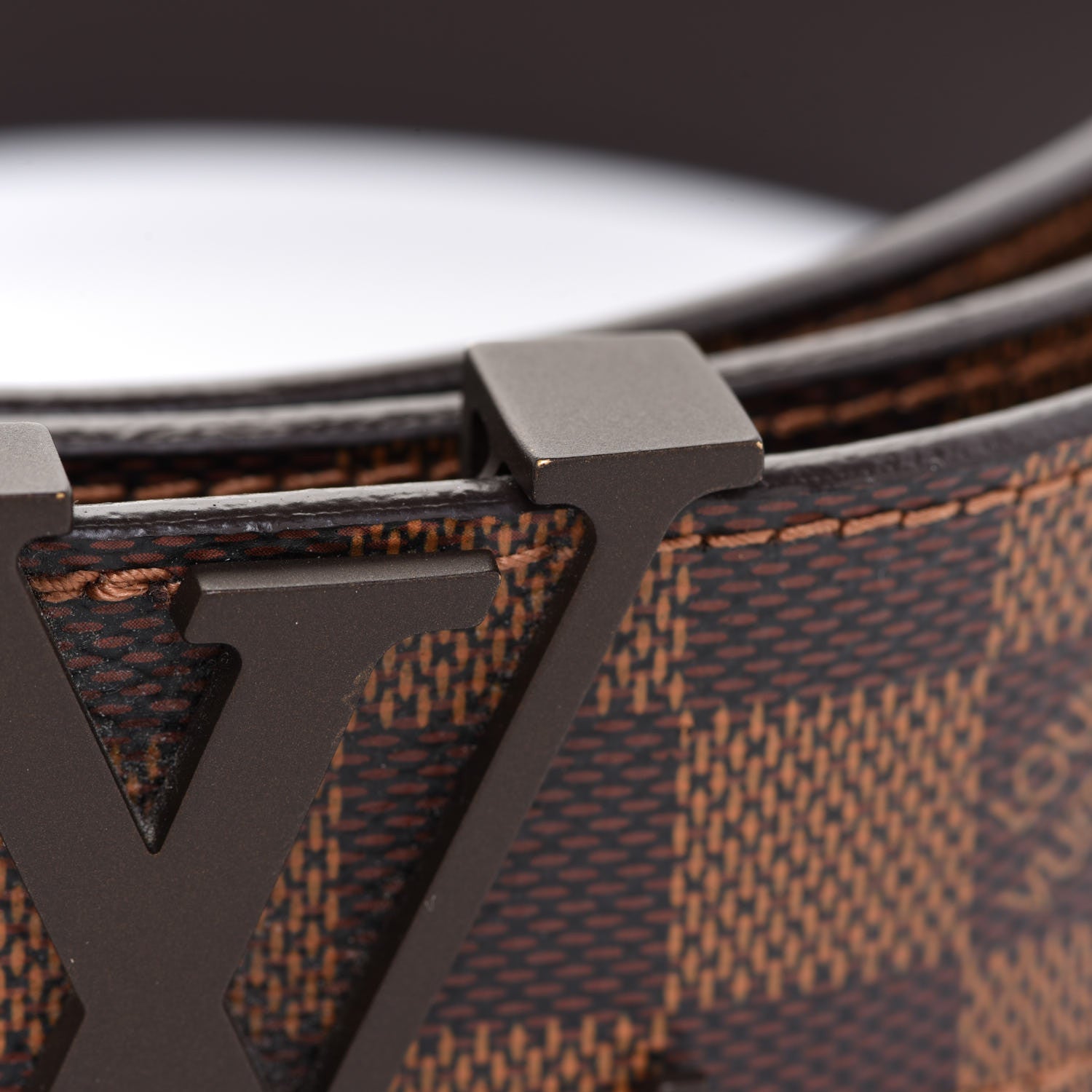 Louis Vuitton Damier Ebene 40mm LV Initiales Belt 85 34 7 of 7