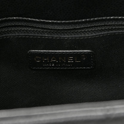 Chanel Caviar Quilted CC Timeless Soft Tote Black 8 of 14