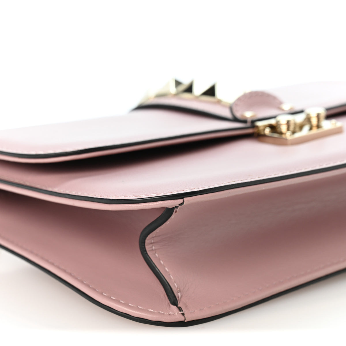 Vitello Medium Glam Lock Rockstud Flap Lipstick