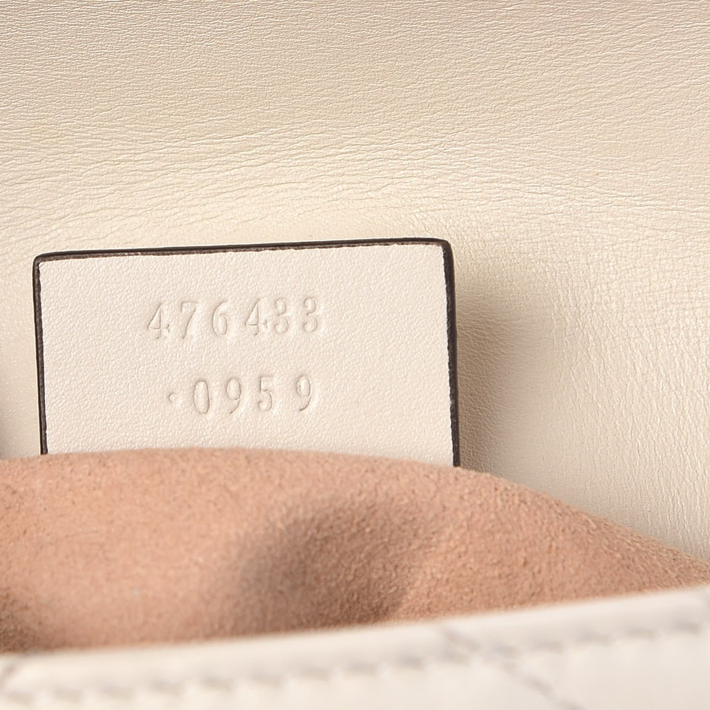 Calfskin Matelasse Super Mini GG Marmont Shoulder Bag White