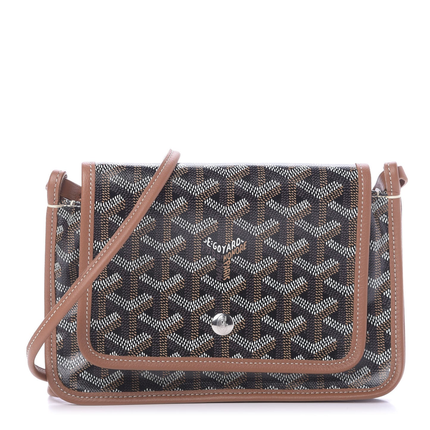 Goyardine Plumet Wallet Clutch Black Gold