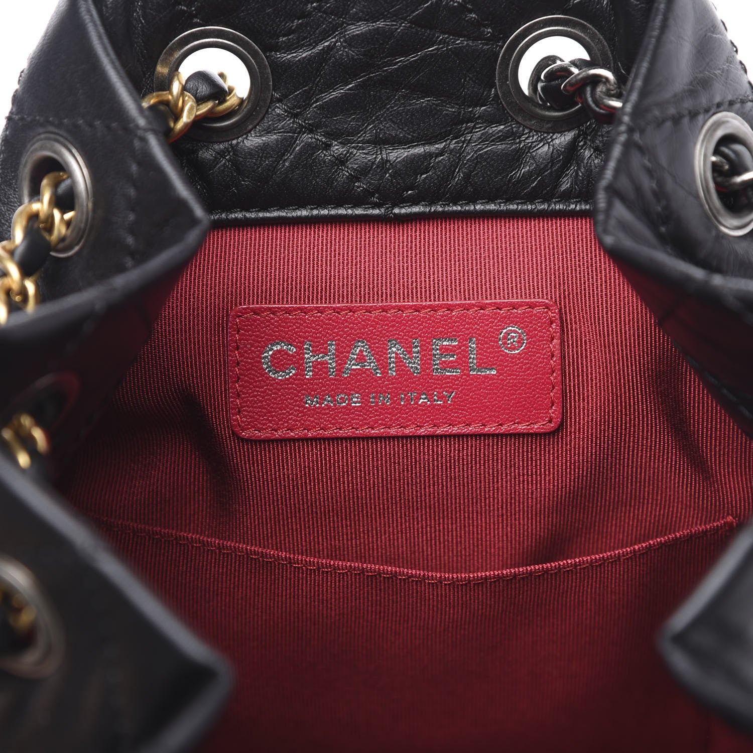 Chanel Aged Calfskin Quilted Small Gabrielle Backpack Black 5 of 9