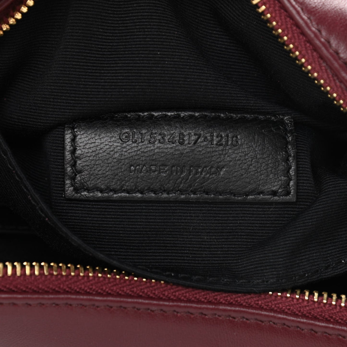 Calfskin Matelasse Monogram Lou Belt Bag Dark Legion Red