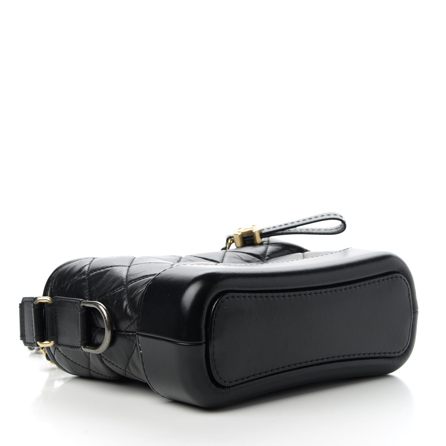 Chanel Aged Calfskin Quilted Small Gabrielle Hobo Black 4 of 11