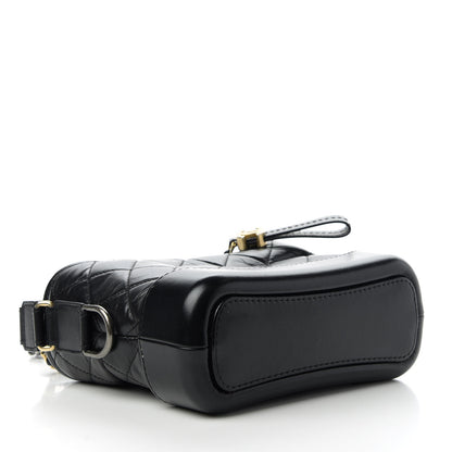 Chanel Aged Calfskin Quilted Small Gabrielle Hobo Black 4 of 11