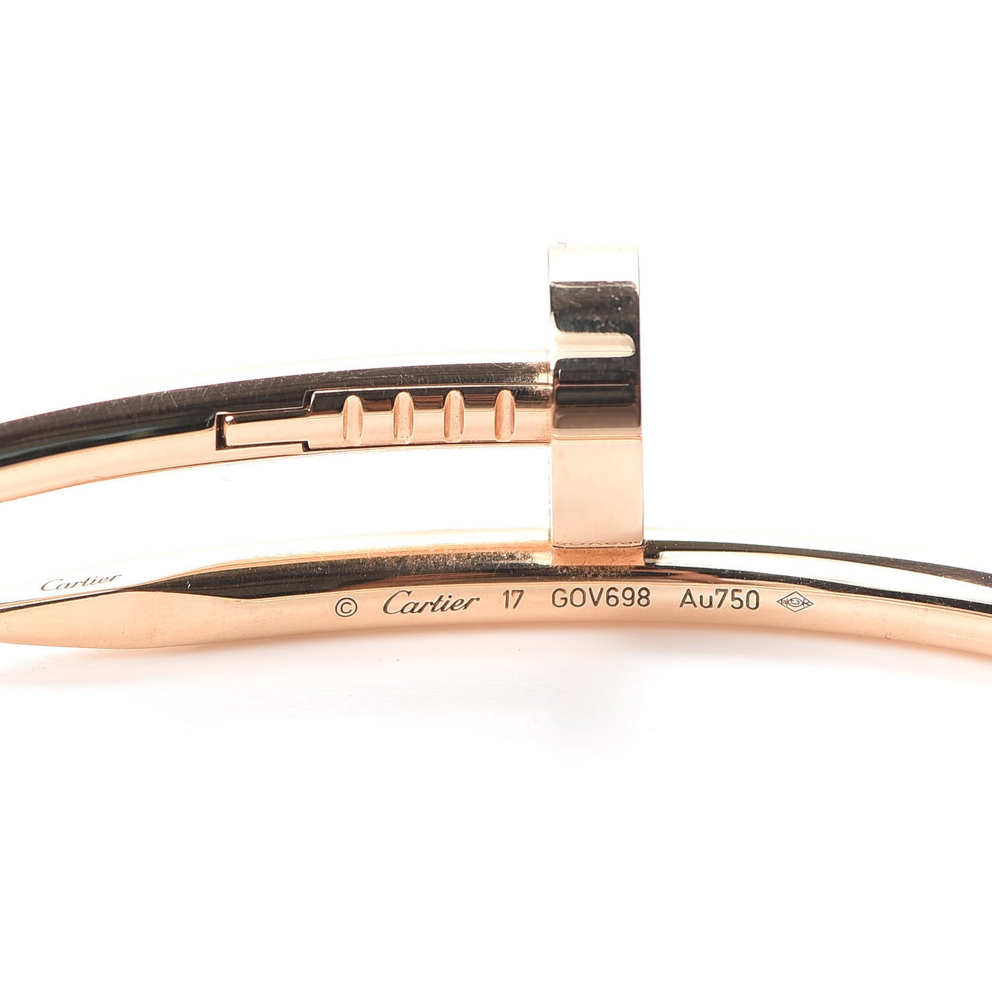 18K Pink Gold Juste Un Clou Bracelet 17