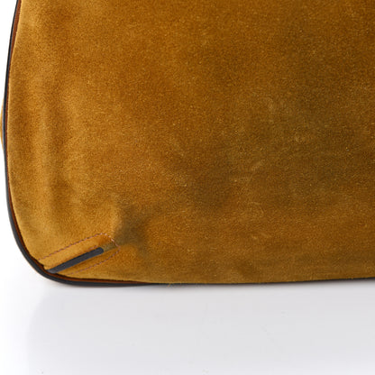 Chloe Suede Medium Lexa Shoulder Bag Mustard Brown 16 of 17