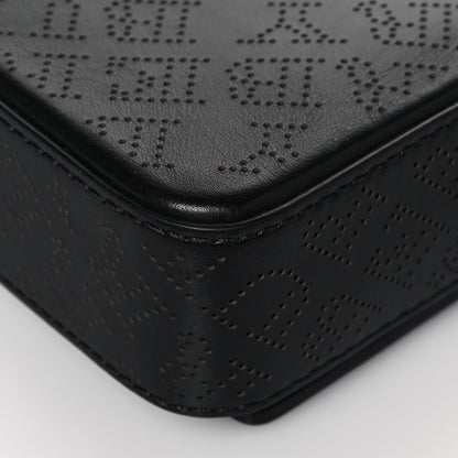 Burberry Calfskin Perforated Logo Hampshire Crossbody Black 11 of 11