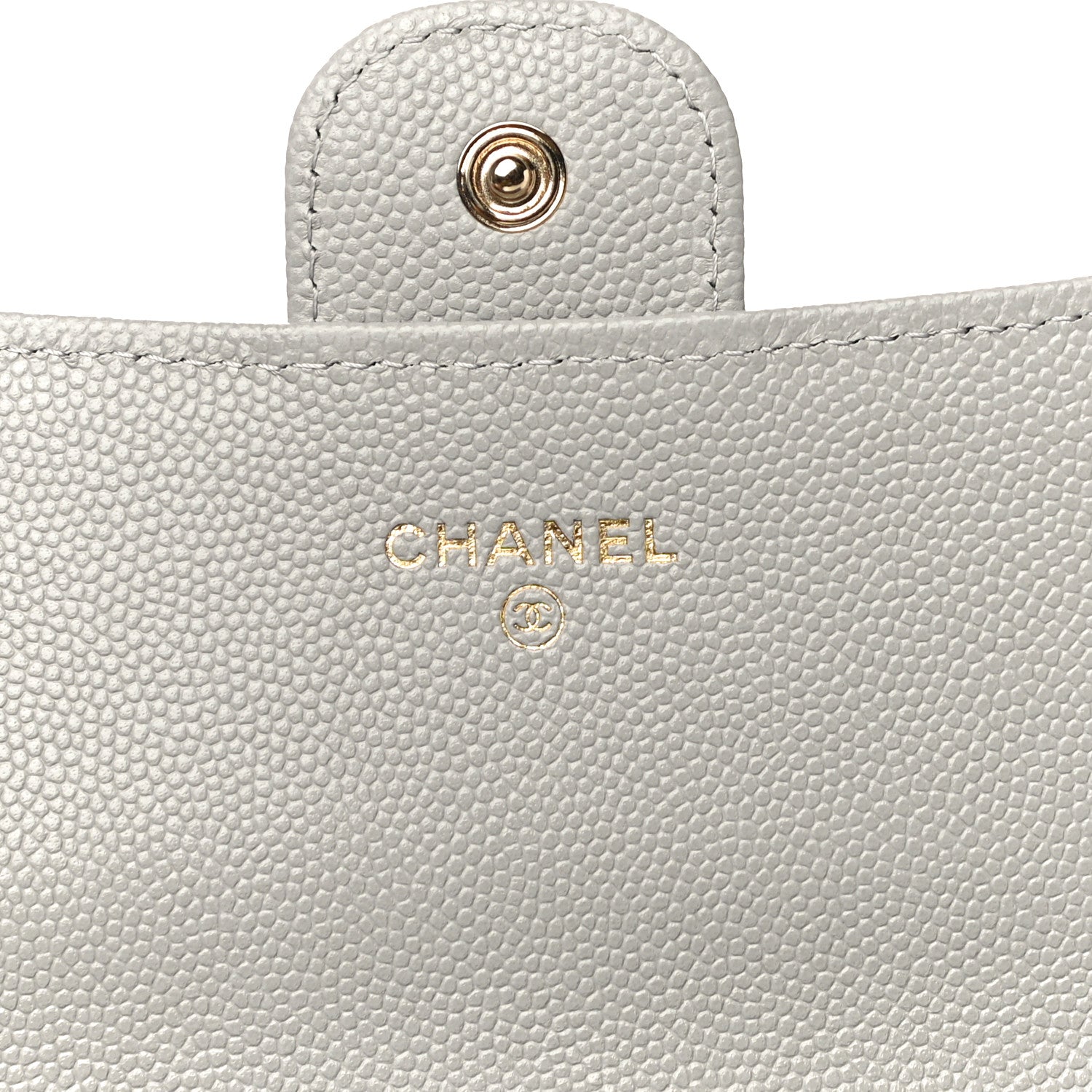 Chanel Caviar Quilted Large Flap Wallet Grey 6 of 12