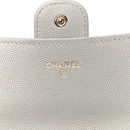 Chanel Caviar Quilted Large Flap Wallet Grey 6 of 12