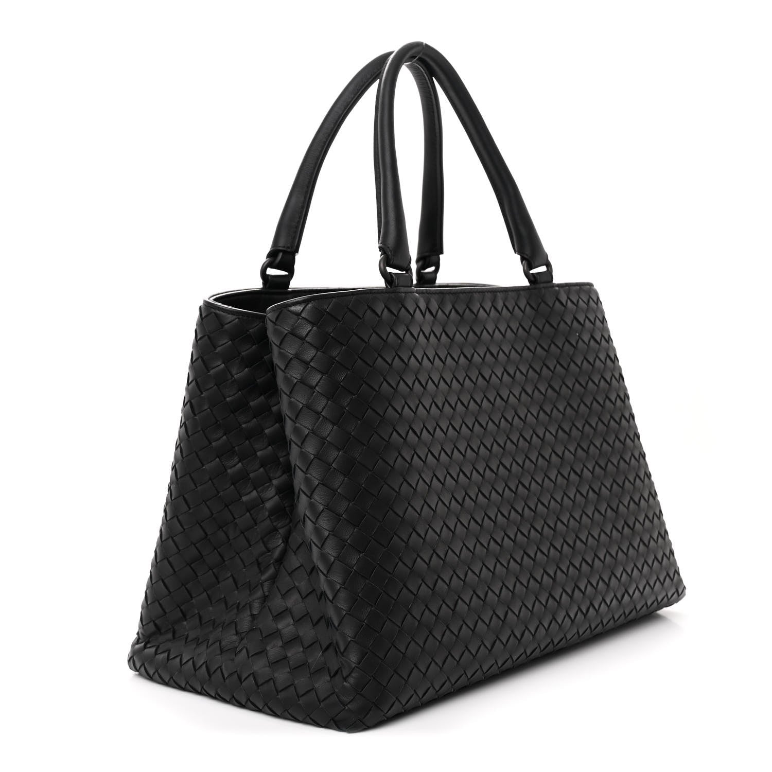 Bottega Veneta Nappa Intrecciato Milano Tote Black 3 of 12