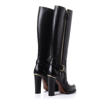 Louis Vuitton Calfskin Forefront High Boots 38 Black 4 of 9