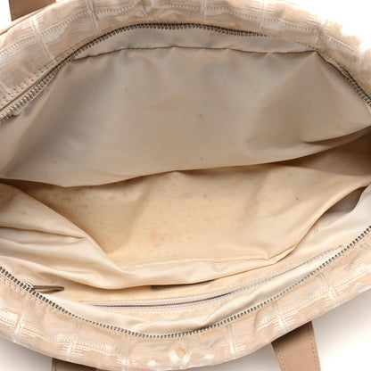 Chanel Nylon Travel Bowler Beige 5 of 10