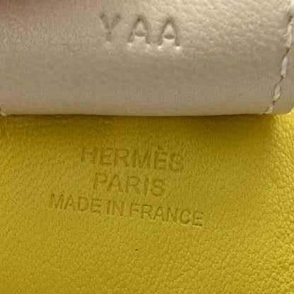 Hermes Milo Lambskin Grigri Rodeo Horse Bag Charm MM Lime Sesame Craie 2 of 4