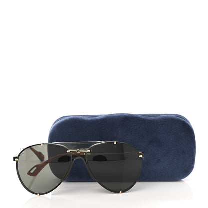 Gucci Metal Aviator Frame Sunglasses GG0740S Black 8 of 8