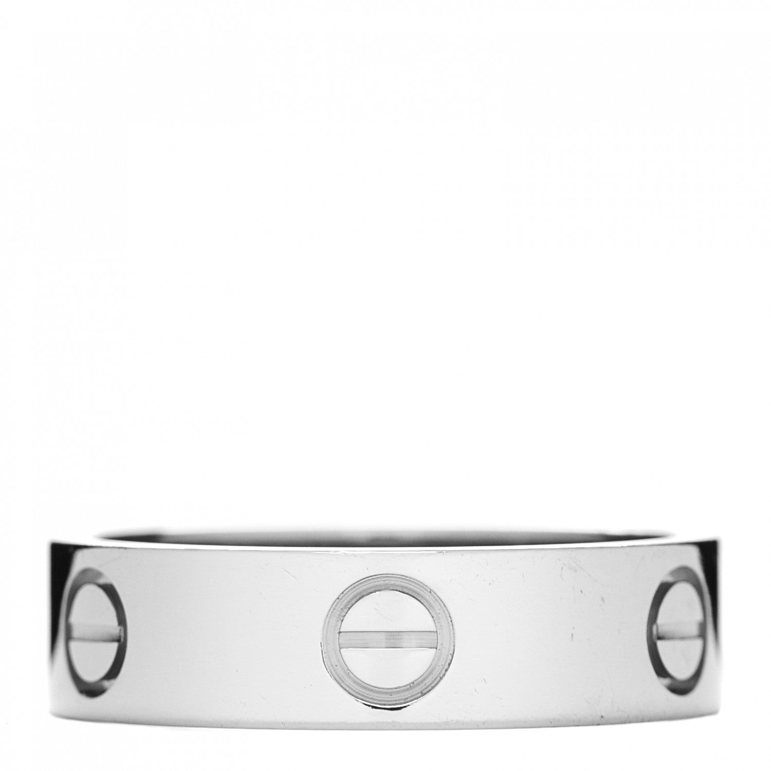 Cartier 18K White Gold 5.5mm LOVE Ring 57 8 1 of 4