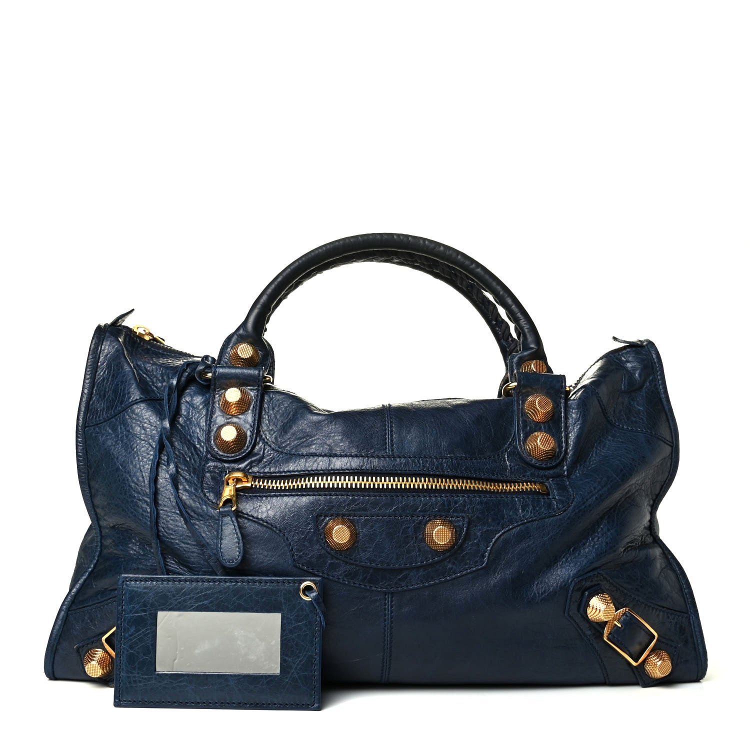 Balenciaga Agneau Giant 21 Gold Hardware Work Marine 1 of 7