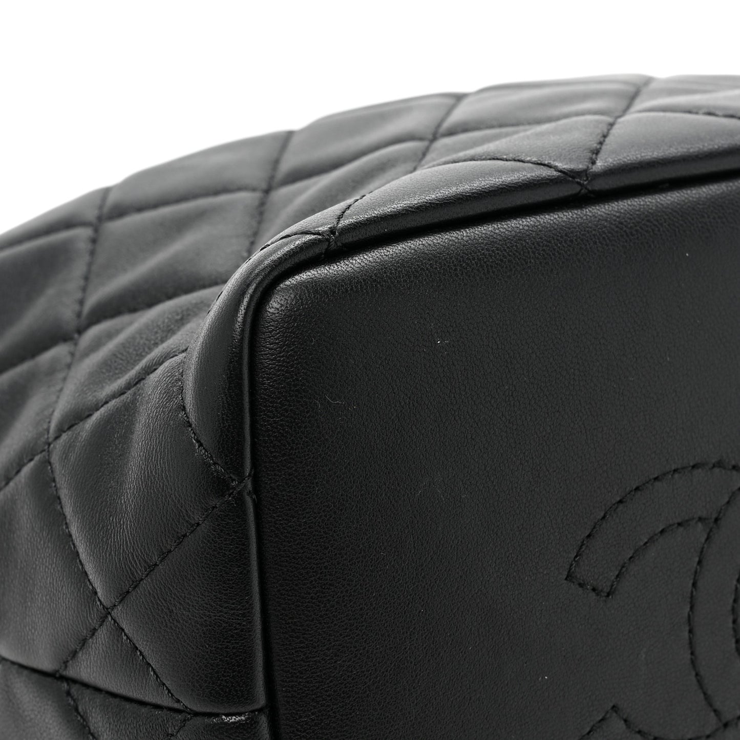 Lambskin Quilted Small Perfect Meeting Hobo Black