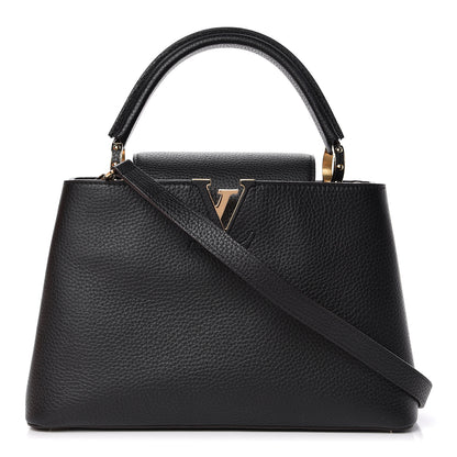 Louis Vuitton Taurillon Capucines PM Black 1 of 10