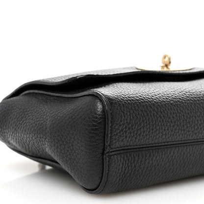 Mulberry Small Classic Grain Calfskin Medium Lily Black 8 of 9