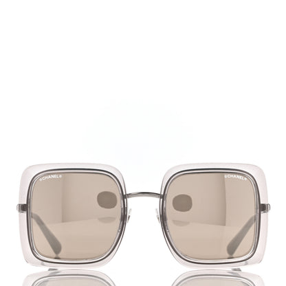 Chanel Mirror Square Sunglasses 4240 Grey 2 of 8
