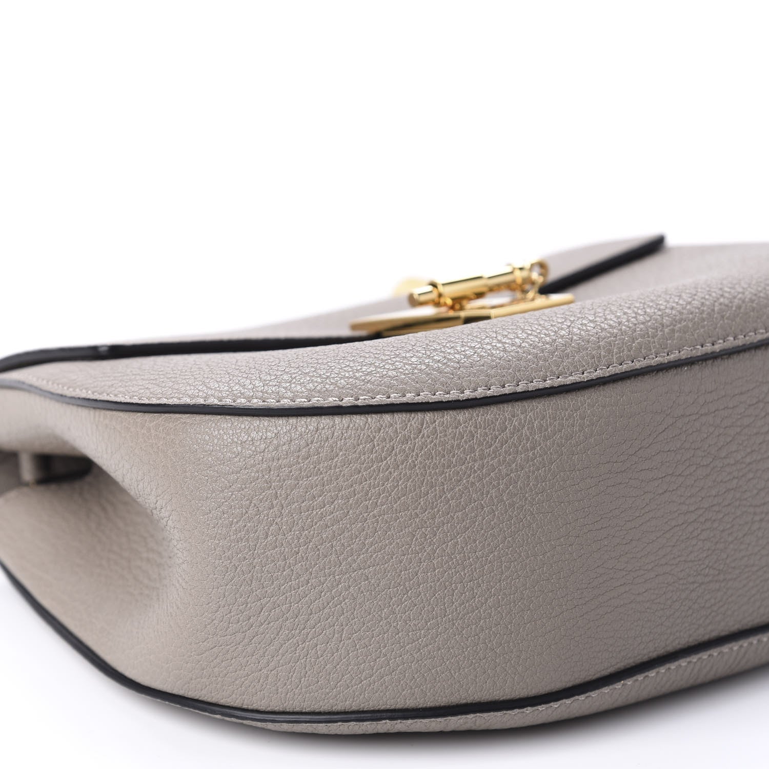 Chloe Grained Lambskin Mini Drew Shoulder Bag Motty Grey 6 of 10