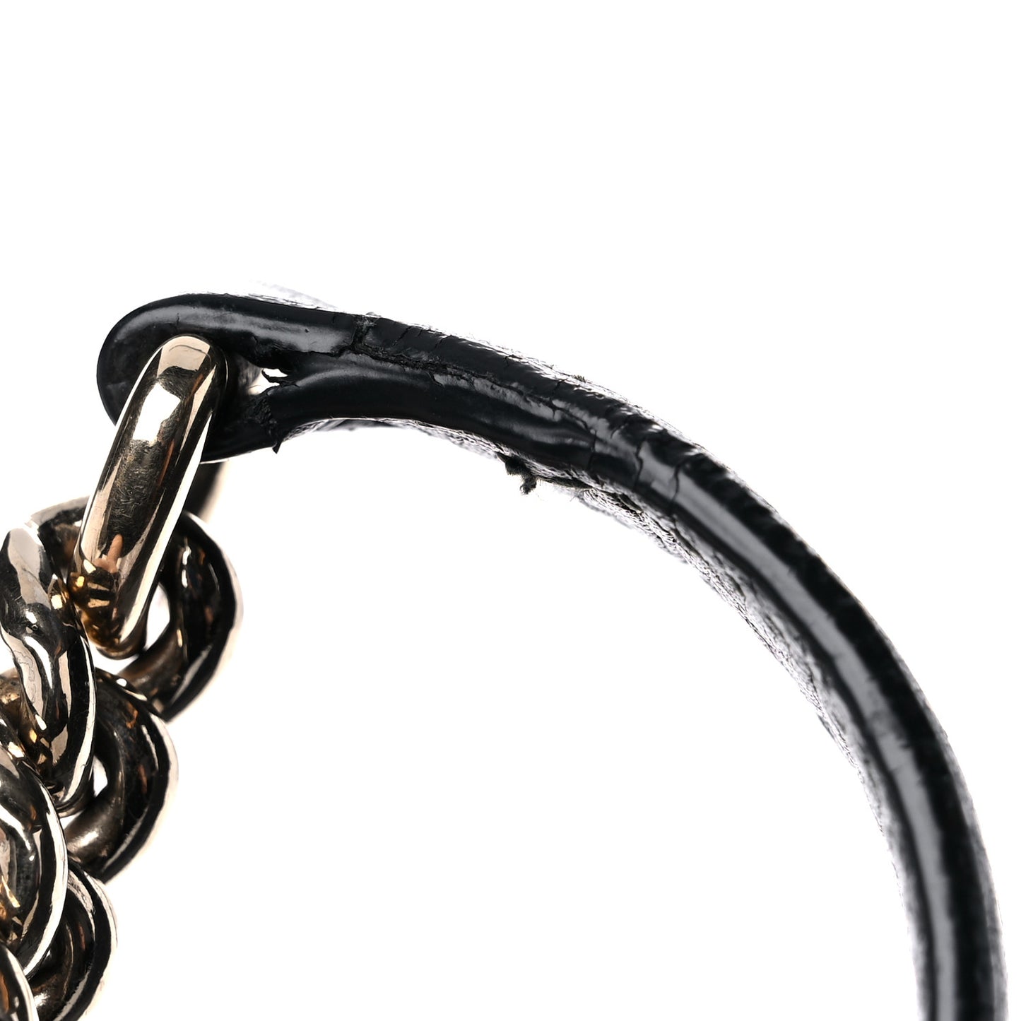 Pebbled Calfskin Medium Soho Chain Shoulder Bag Black